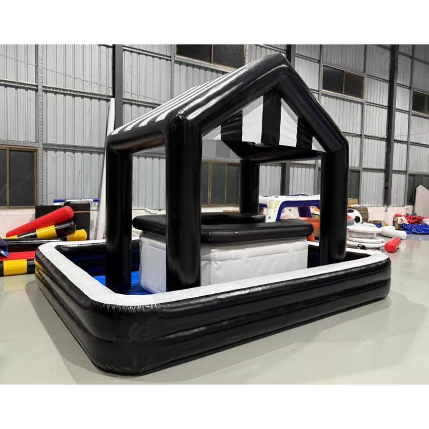 Customized High Quality Outdoor Leisure And Entertainment Inflatable Pool Bar With Tent Suitable For Backyard