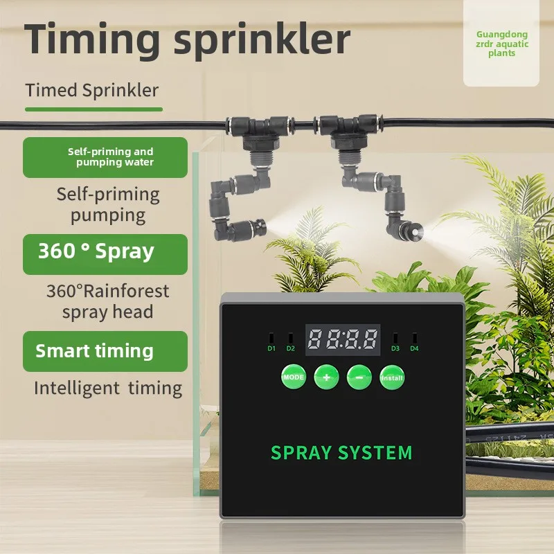 

ZRDR Smart Vivarium Misting System - Programmable Fogger for Planted Aquariums, Paludariums & Reptile Terrariums Spray Control