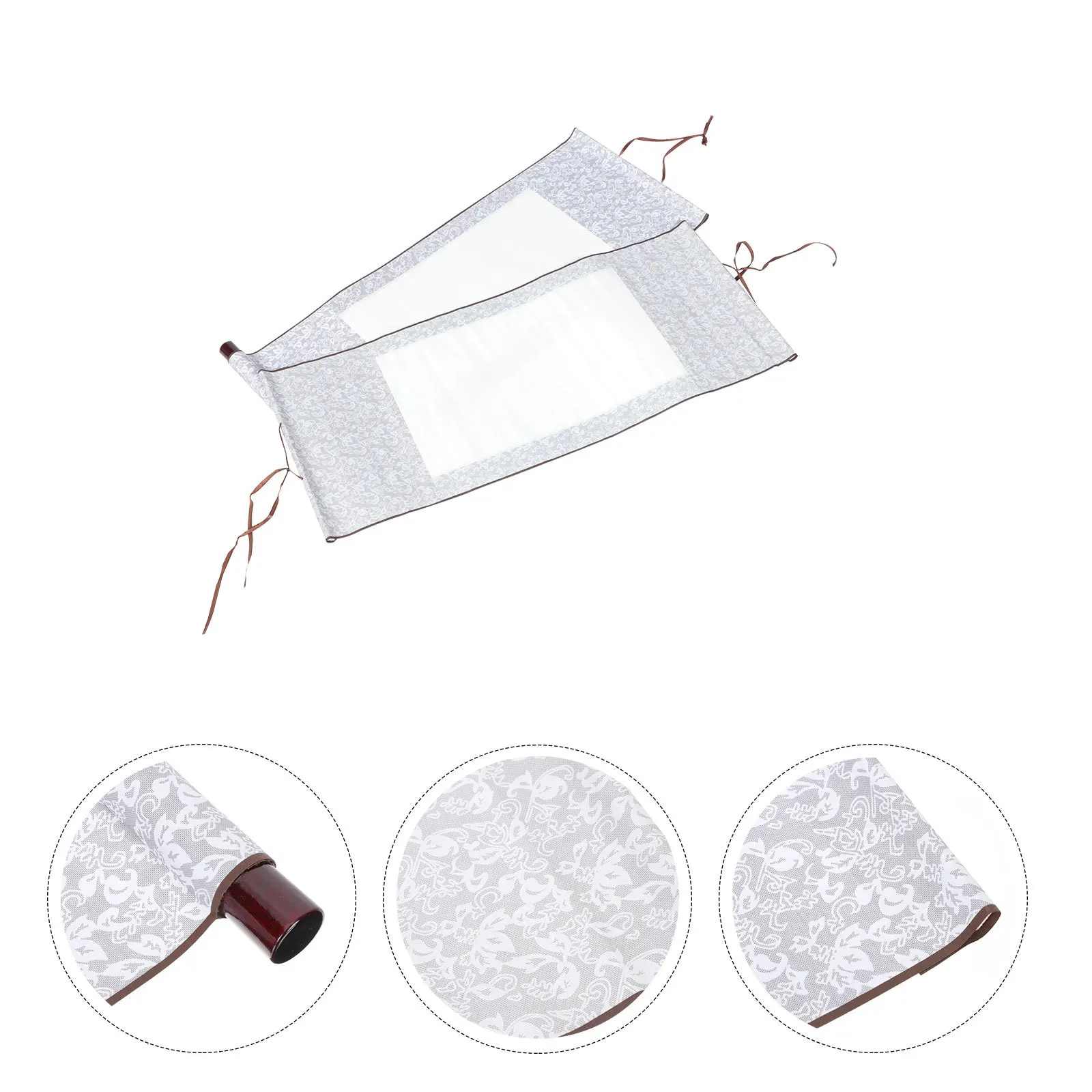 

2Pcs Blank Chinese Scroll Paper Painting Hanging Calligraphy Art Wall Decor for Writing Drawing Practice Supply