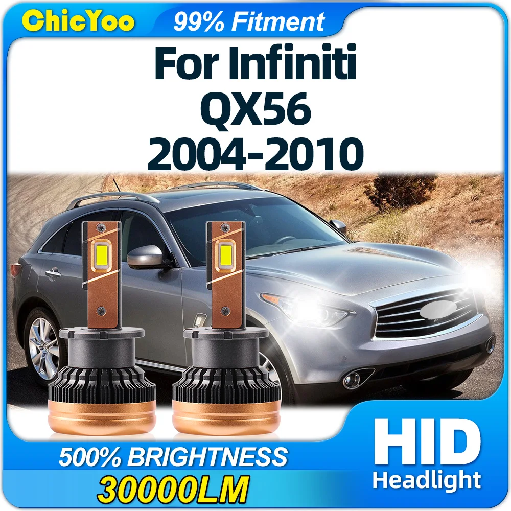 

LED Headlight Bulbs 6000K Plug and Play Xenon HID Light 12V Canbus Error Free For Infiniti QX56 2004-2006 2007 2008 2009 2010