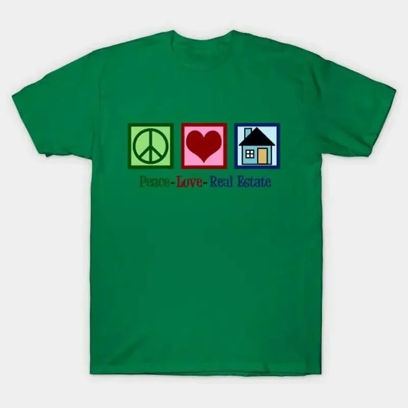 Peace Love Real Estate T Shirt S 5XL Fast Shipping