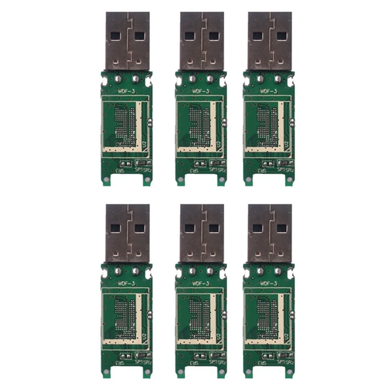 6 قطعة USB EMMC محول 162 186 EMCP PCB اللوحة الرئيسية وحدة بدون ذاكرة فلاش EMMC محول