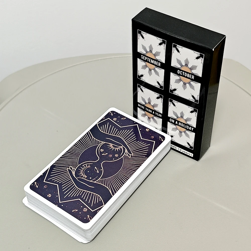 54 cartes cartes Oracle de synchronisation divine - Quand? Obtenez des réponses rapides aux questions relatives au temps avec ce jeu Oracle 10,3 x 6 cm