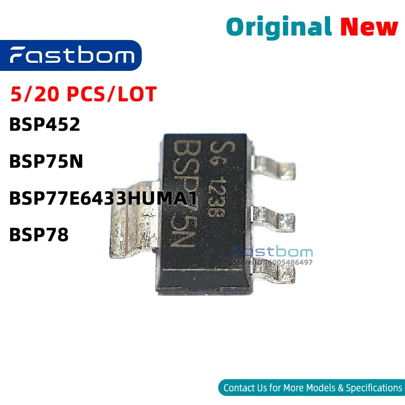 BSP452 BSP75N BSP78 BSP77E6433HUMA1 SOT-223 Smart Low-Side Switch New Original