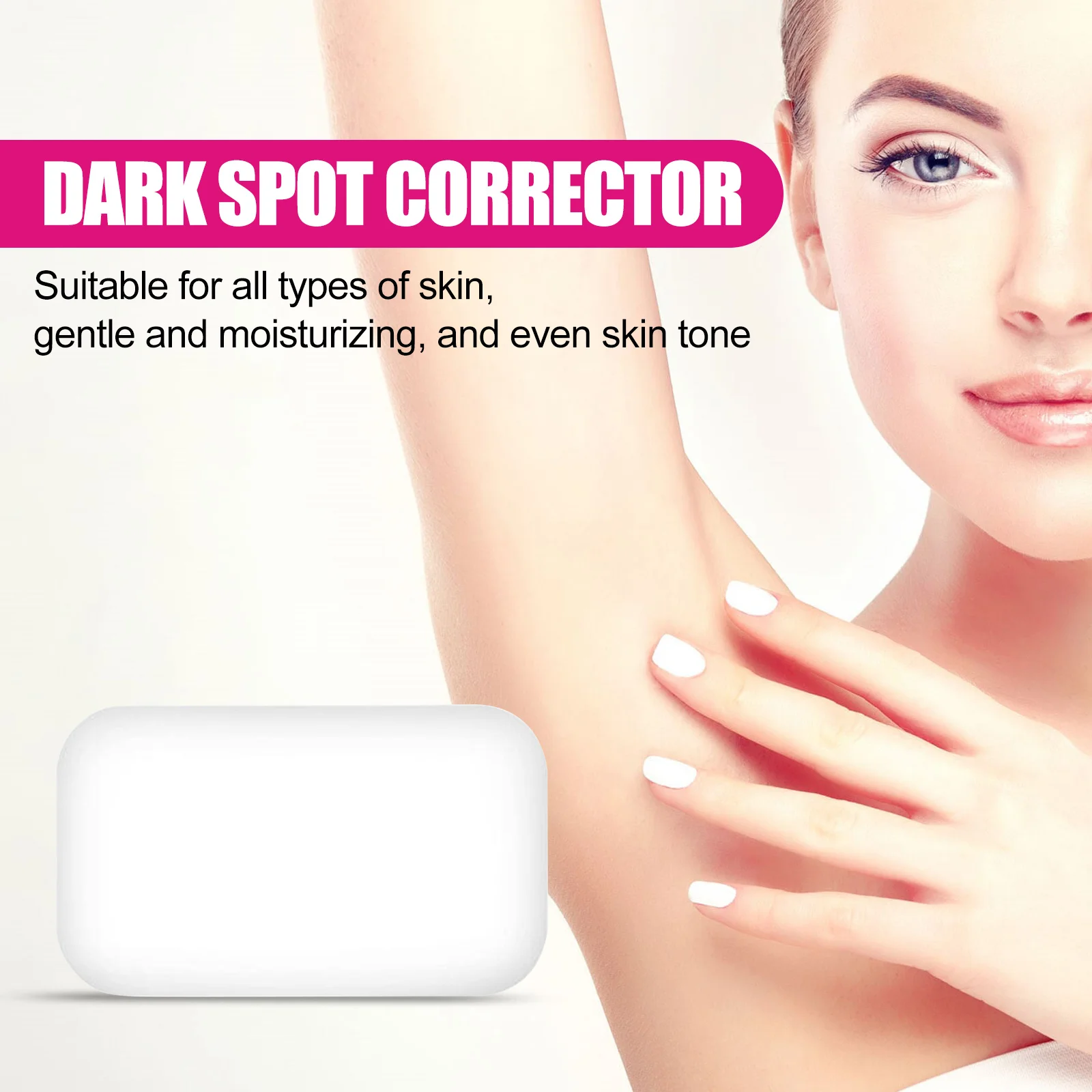 OUHOE 뷰티 비누 겨드랑이 팔꿈치 관절 브라이트닝 스킨 브라이트닝 바디 클렌징 모이스춰 라이징 목욕 비누 3pcs