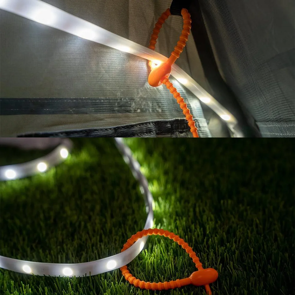 USB DC5V Flexible 1.5M Portable Outdoor Led Hiking Lantern Strip String Tent Camping Rope Light For Camping Hiking