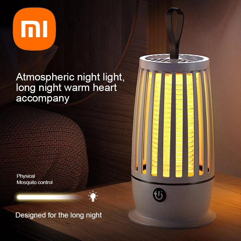 XIAOMI-Mosquito Killer Lamp, Armadilha elétrica Fly, InsectKiller portátil, Lâmpada recarregável USB, Outdoor Mudo Anti Mosquito Lamp, Insect Killer