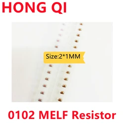 50PCS SMD MELF Resistor 0102 1K 1.2K 1.6K 2K 3.9K 12K 5%Cylinder Color Ring Resistor 0805 Cylinder Metal Film Precision Resistor