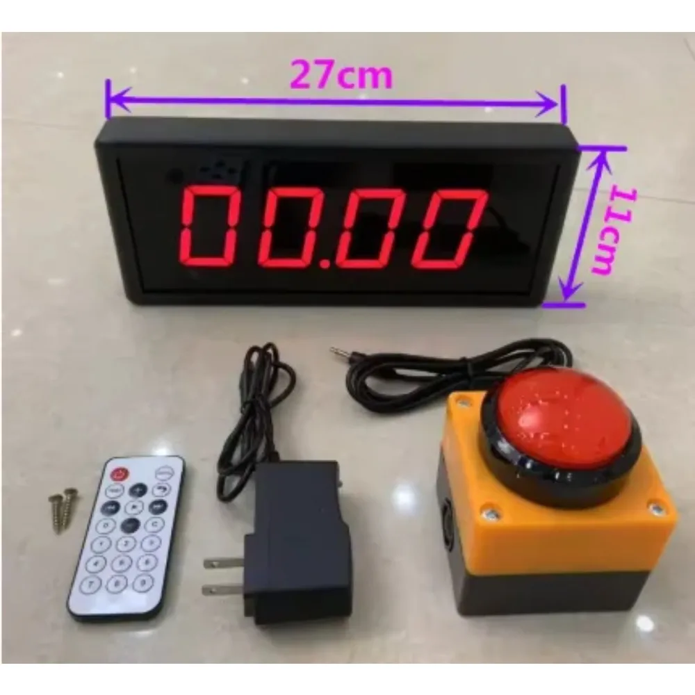 Match timer, countdown stopwatch counter LED digital display training, speech timing,special belt charging
