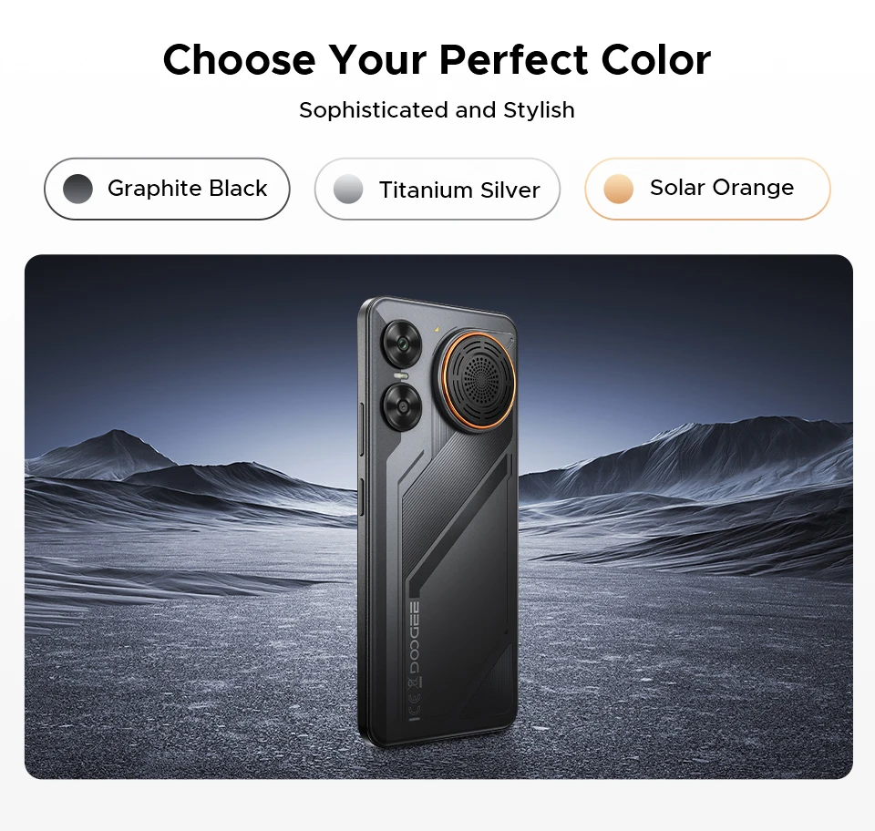 DOOGEE M30 Ai Smartphone 6.88" IP68 Waterproof Android 16 8000mAh Battery 48GB RAM (6+42) 256GB ROM 64MP Camera Widevine L1 Google Pay Supports with 135dB Large Amplitude Speaker