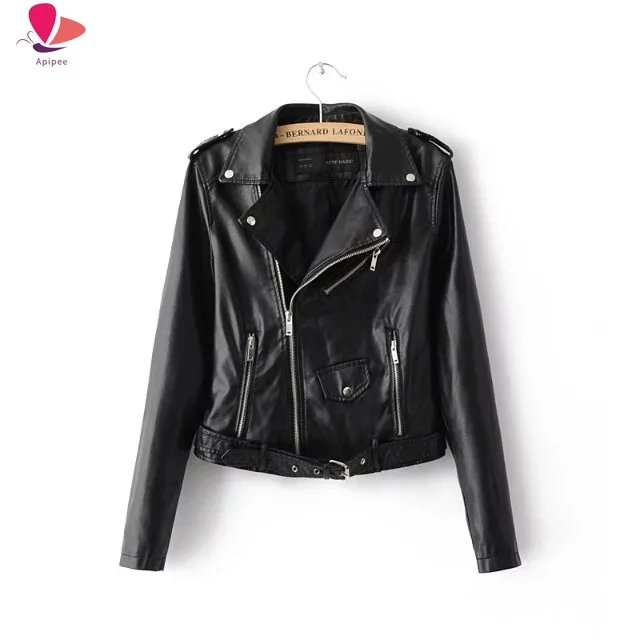 Women's Faux PU Leather Suede Short Jacket Multy Zipper Motorcycle Coat Womens 2024 Spring Fashion Biker Jackets Dropshipping