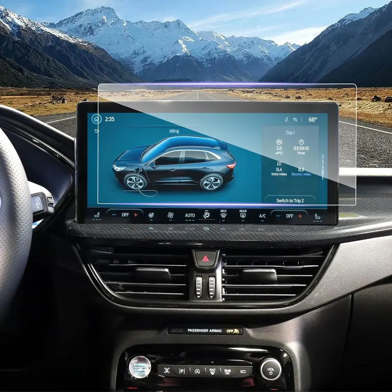 Image of Für Ford Kuga 3 MK3 Facelift/ST-Line/PHEV 2024 2025 13,2 Zoll Auto-Infotainment-Radio GPS Panzerglas Displayschutzfolie