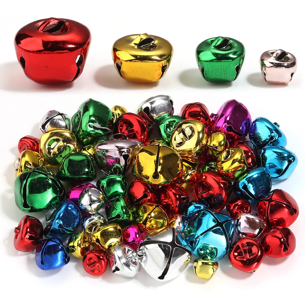 20-30Pcs Jingle Bells Iron Loose Beads Small For Festival Decoration/Christmas Tree Decorations/DIY Crafts Accessories Decoratio