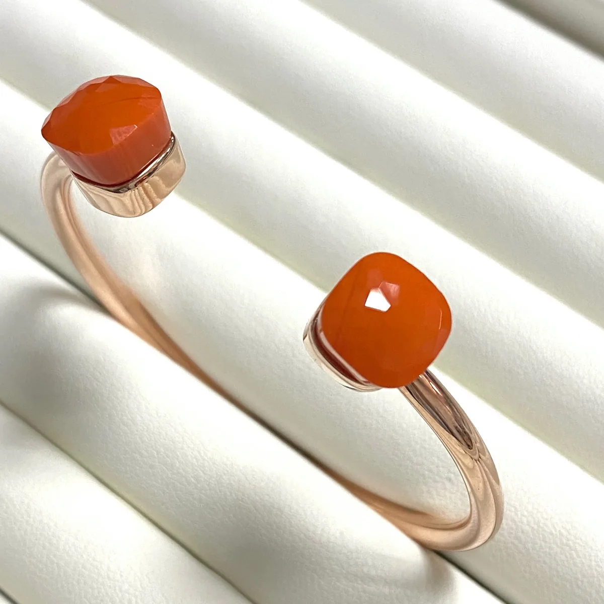 Bracelet Jonc en Cristal Classique Kayfany, Plaqué Or Rose, Multicolore 4