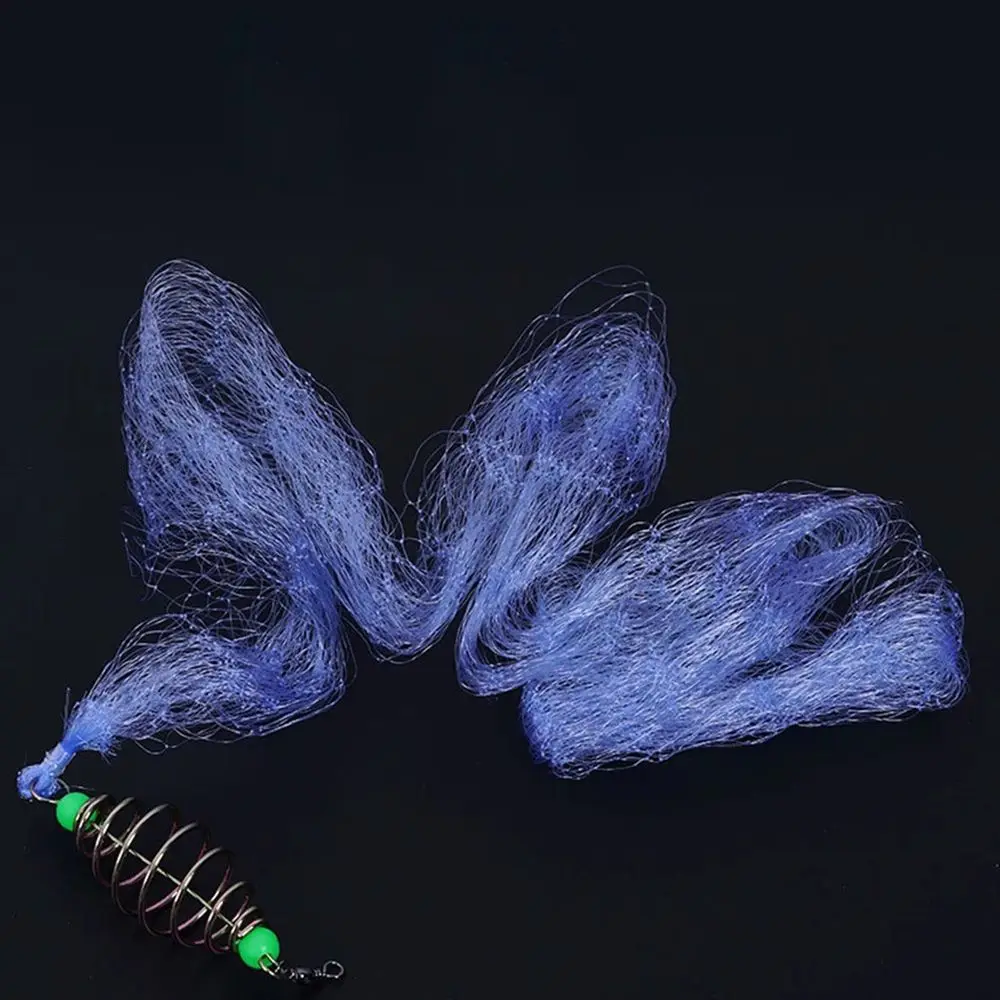 3 stücke Fischernetz Falle Mesh Leuchtende Perle Netting Meer Fisch Net Tackle Design Shoal Cast Gill Feeder Angeln Falle angeln Zugriffs – Detail 5