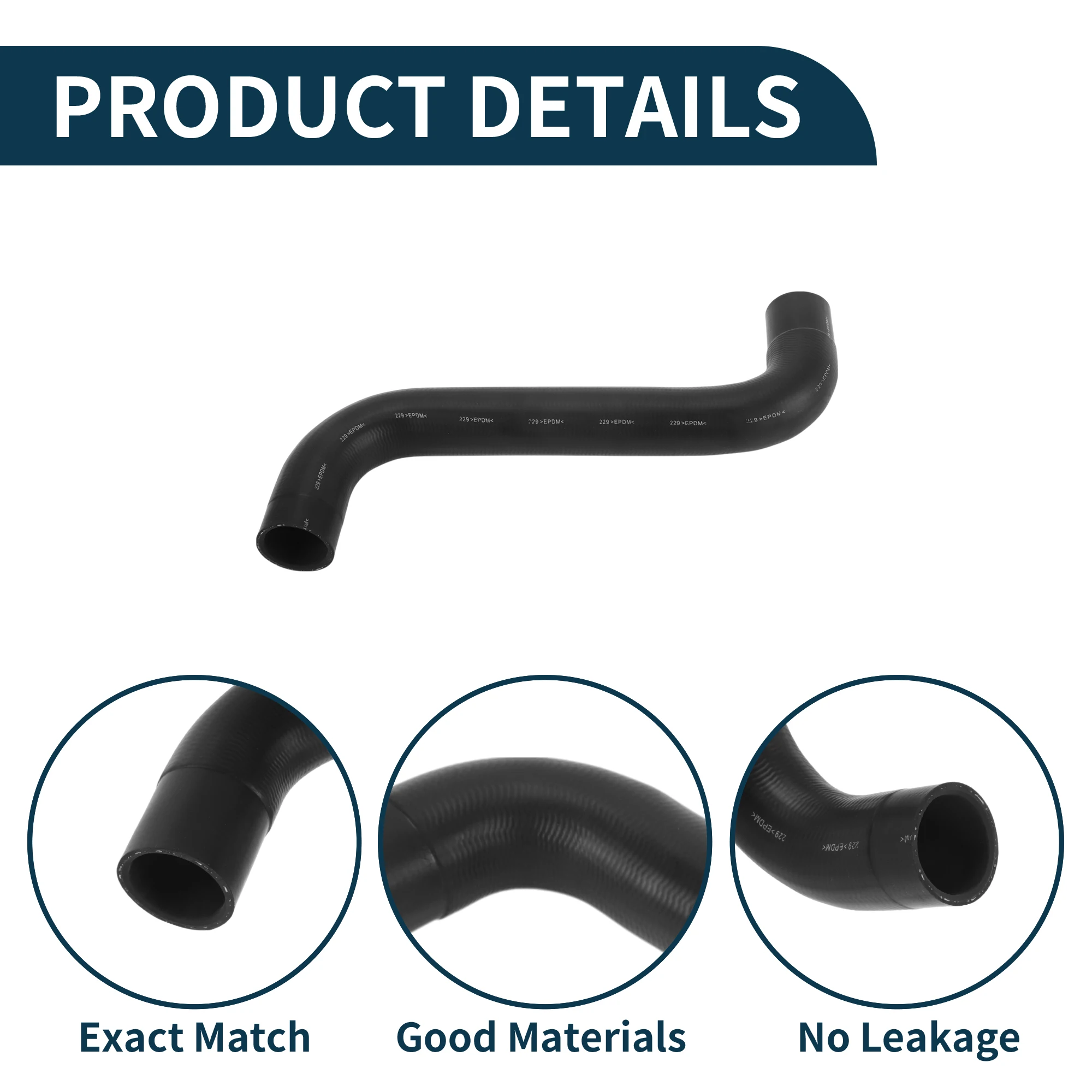 

UXCELL Шланг радиатора, шланг нагревателя No 45161SC010 для Subaru Forester 2.5L 2011-2018, резиновый верхний шланг, черный, 1 шт.