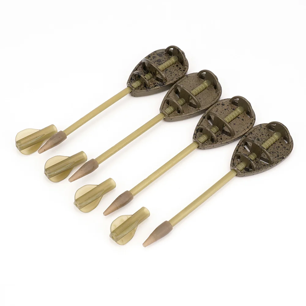 Hirisi طريقة صيد سمك الشبوط المغذية والقالب مجموعة أدوات صيد سمك الشبوط الطعم قفص سلة الطعم F117 ملحقات الصيد #4