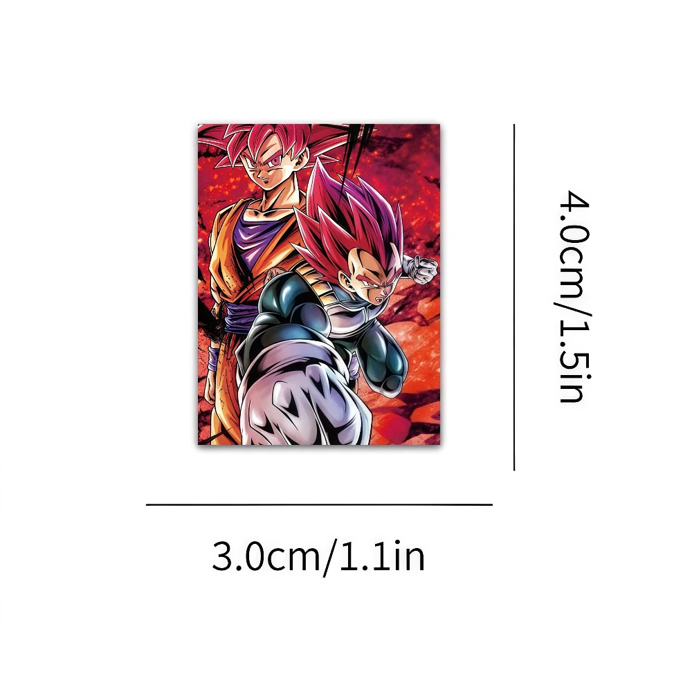 مجموعة ملصقات Dragon Ball Z Goku Super Saiyan المقاومة للماء للهاتف المحمول وأجهزة حقيبة الأمتعة هدية أنيمي رائعة قابلة للجمع