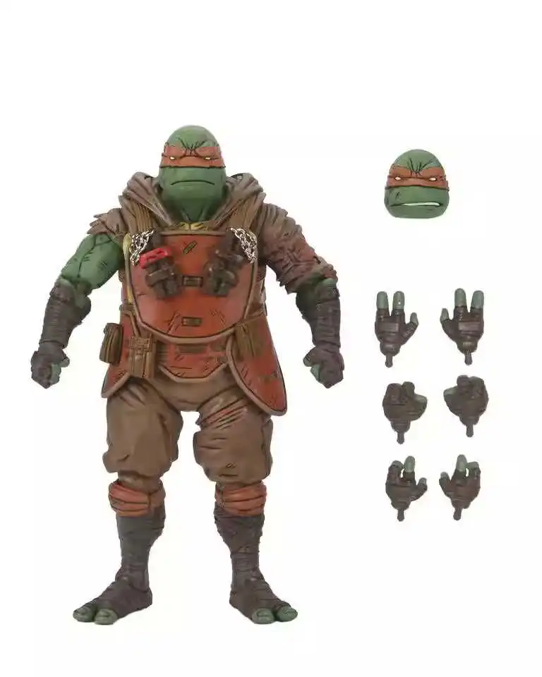 Original Neca The Last Ronin Michelangelo Anime 54373 Action Figure Collection Model Doll Toys Kids Birthday Christmas Gifts