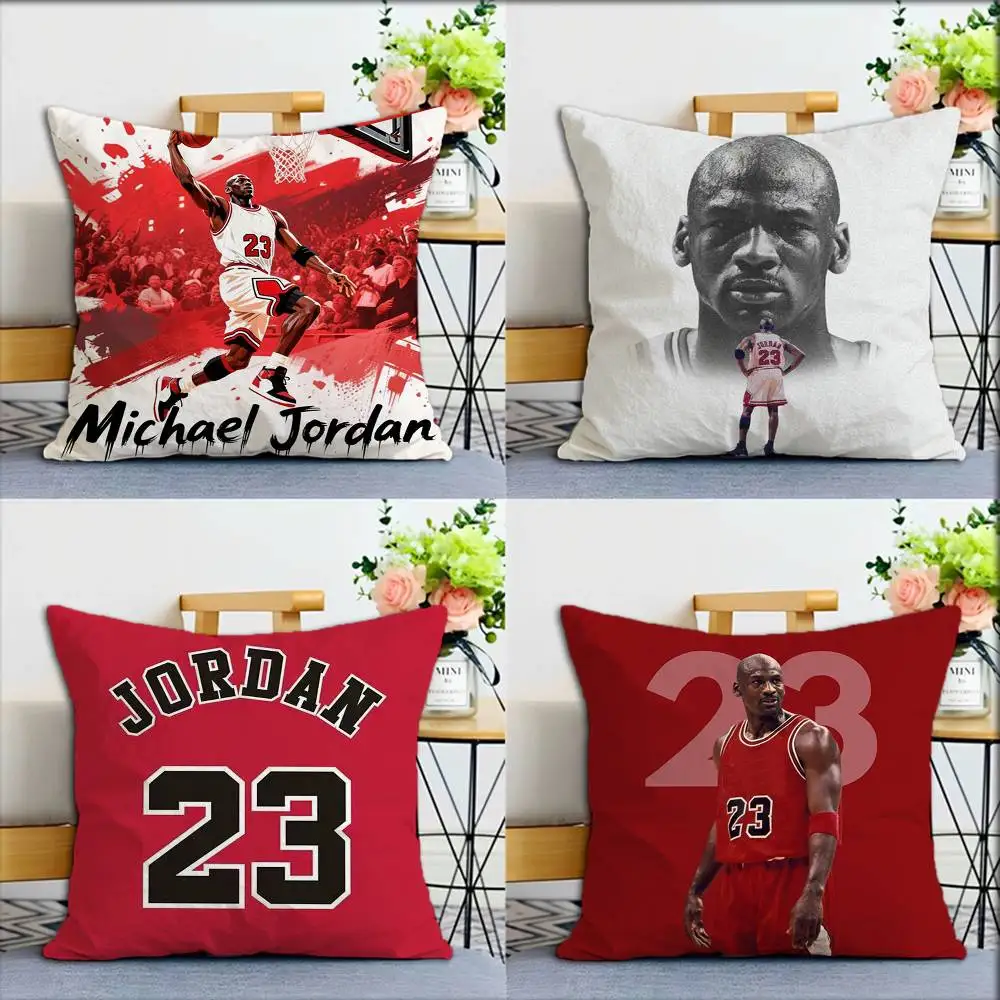 

Basketball Michael J-Jordan World Various Sizes Square Pillow Case For Car Home Bedchamber Decor