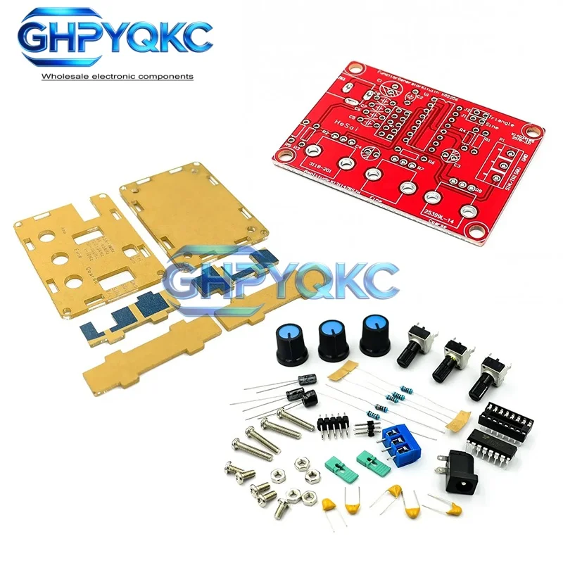 GHPYQKC XR2206 High Precision Signal Generator DIY Kit Sine Triangle Square Waves 1Hz 1MHz Frequency Range Adjustable Frequency