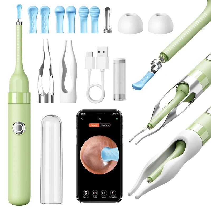 New S1 8MP Cleaning HD Visual WiFi Wireless Cleaner Scope Digital Otoscope Camera HD Visual WiFi Wireless Ear Camera