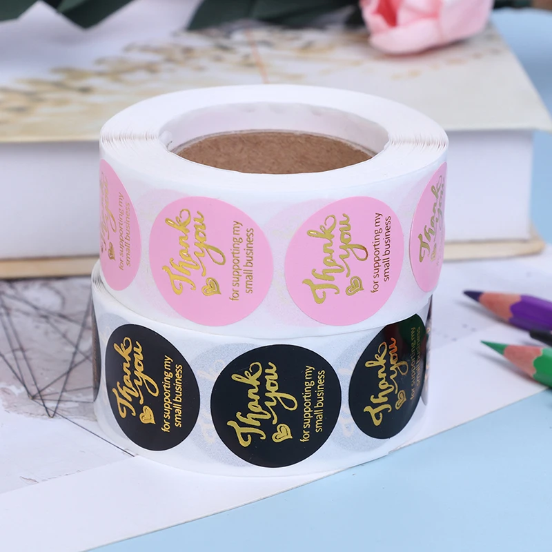 Thank You Stickers For Seal Labels Gift Packaging Stickers Birthday Party Offer Stationery Sticker