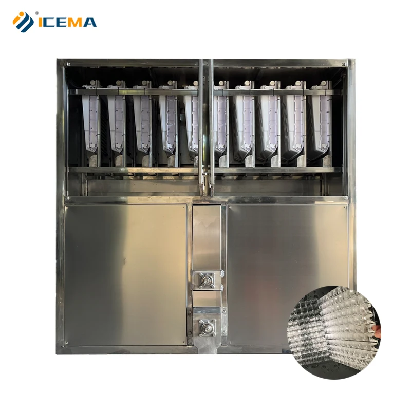Automatic 2 Ton Ice Cube Maker Machine 2000kg Industrial Ice Cube Making Machine for Ice Factory