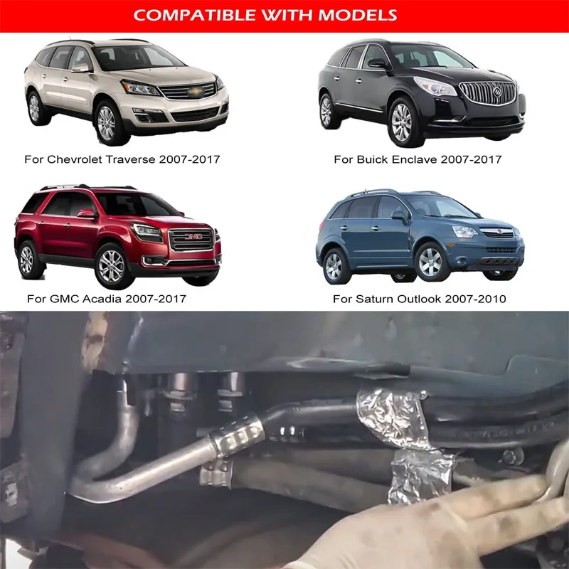 Rear AC Line Set Air Conditioning Hoses For Acadia Traverse Enclave Outlook 07-17 Premium Rubber Line Pressure Withstand