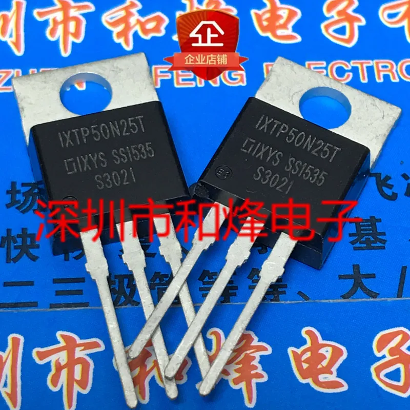 Free shipping  IXTP50N25T  TO-220 250V 50A       10PCS