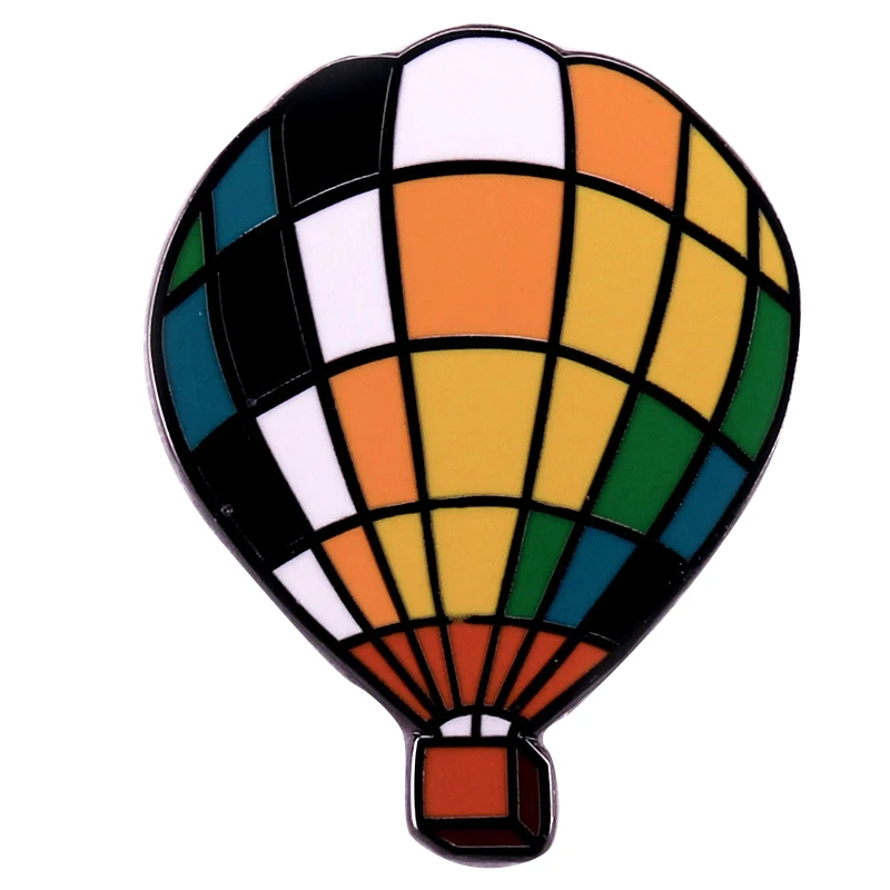 A3211 Colorful Rainbow Hot Air Balloon Enamel Pin Lapel Pin Brooch Romantic Fashion Badge Gift Coat Jackets Badge Jewelry Gift