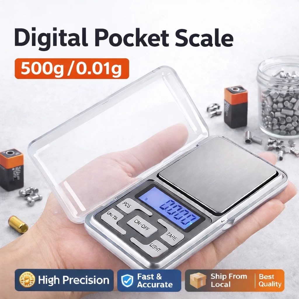Mini báscula de bolsillo de alta precisión 500g/0,01g, báscula de joyería Digital portátil, pequeño dispositivo de pesaje LCD preciso para un fácil transporte