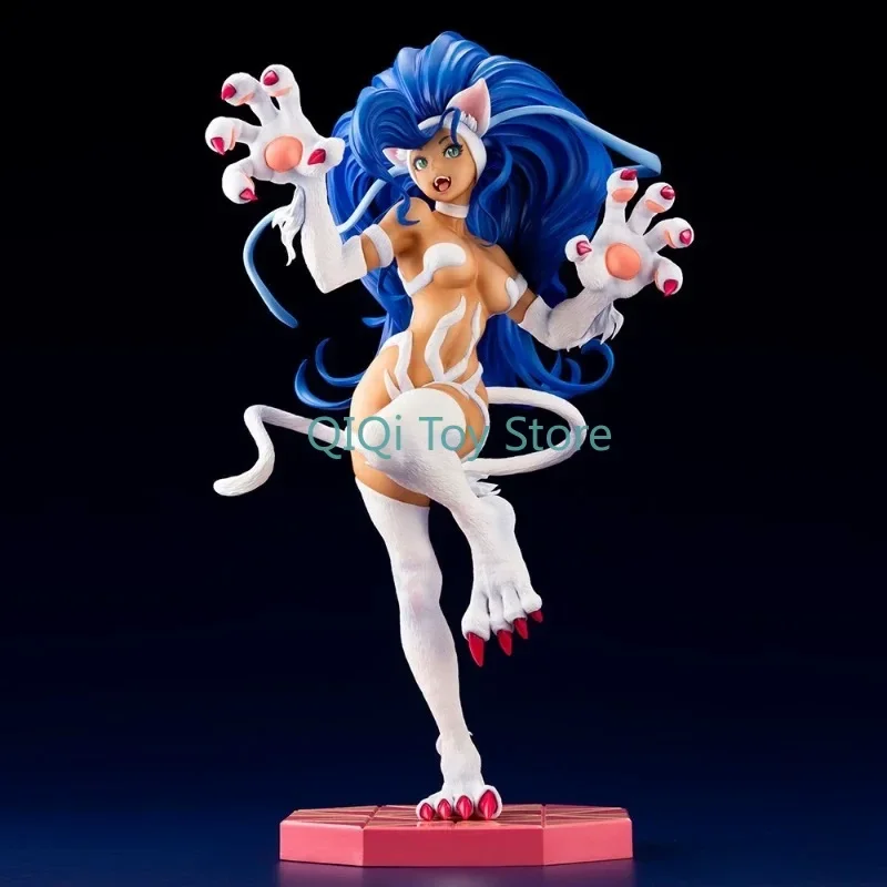 

in stock Beautiful Girl Statue Series Demon Warrior Cat Girl Felicia Handicraft