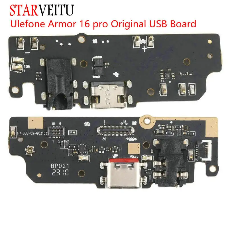 For Ulefone Power Armor 16 pro USB Charging Board Original Charge Circuits Mobile Phone Repair Part