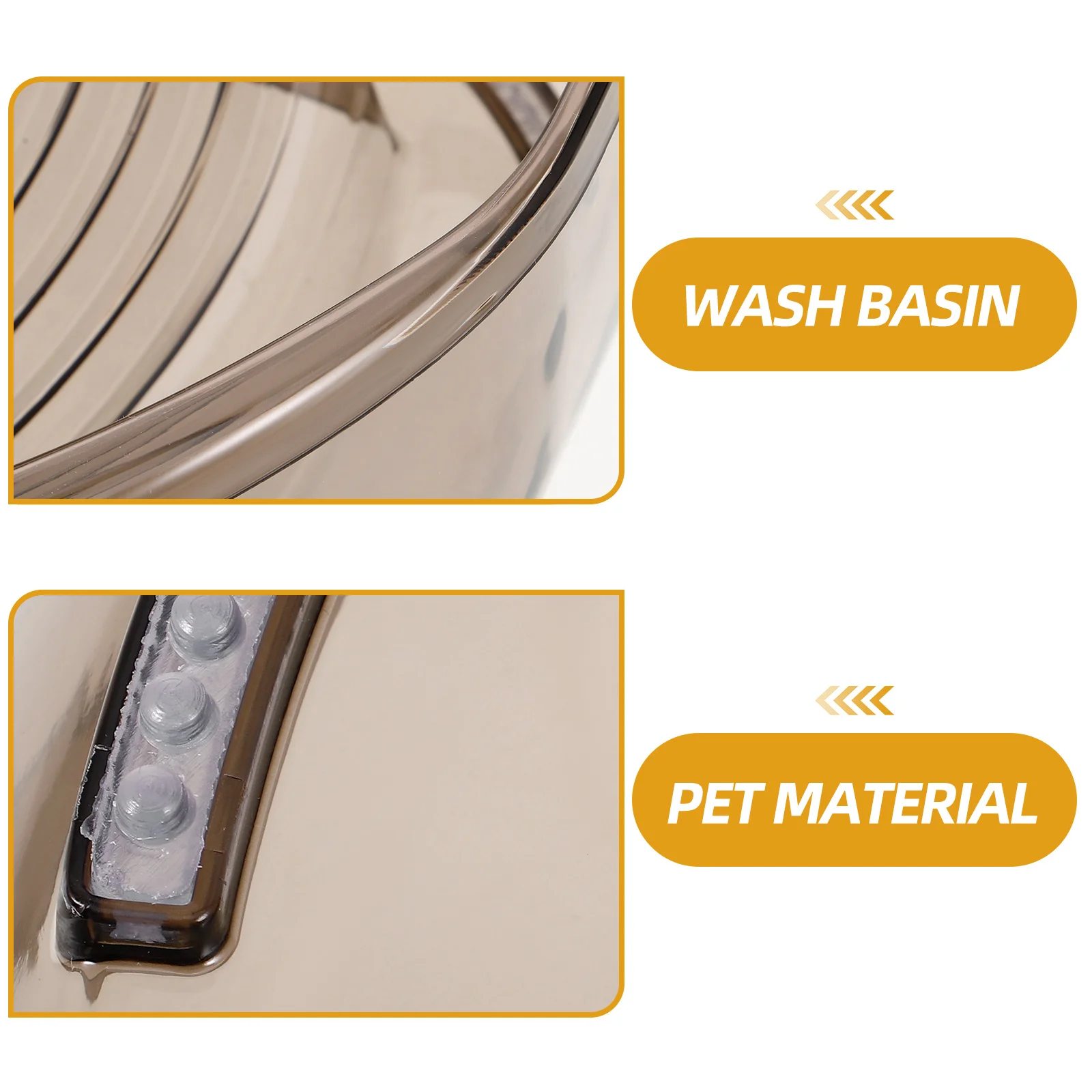 

Washboard Basin Pet Material Compact Small Size Lightweight Clothes Washboard Basin for Home Laundry Plastic Wash Tub