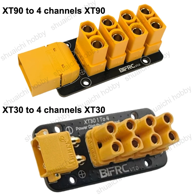 1 個 1 ～ 4 チャンネル電源分配ボード、XT90/XT30 コネクタ付き、200A/30A DIY 高電流 PDB、RC モデルカー/ボート/潜水艦用