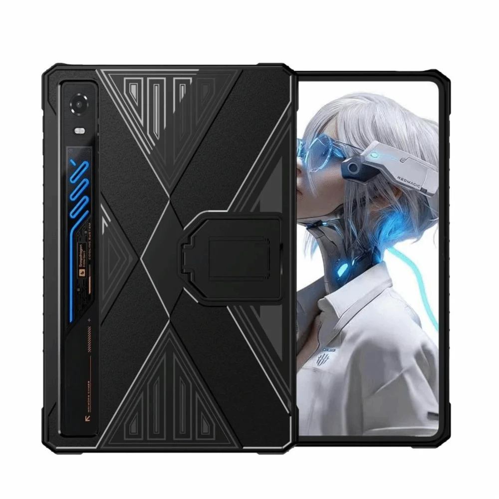 TPU Tablet Case with Kickstand Soft Protective Cover Anti-Scratch Shockproof Gaming Tablet Shell for Nubia RedMagic 5 Pro