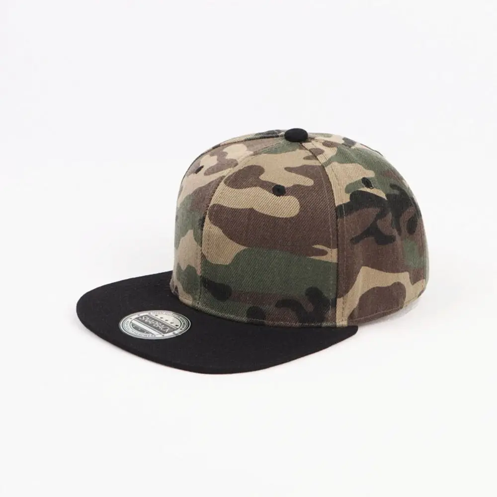 New Plain Outdoor Sun Hat Hip Hop Cap Flat Baseball Cap Snapback Hat Camouflage Hat