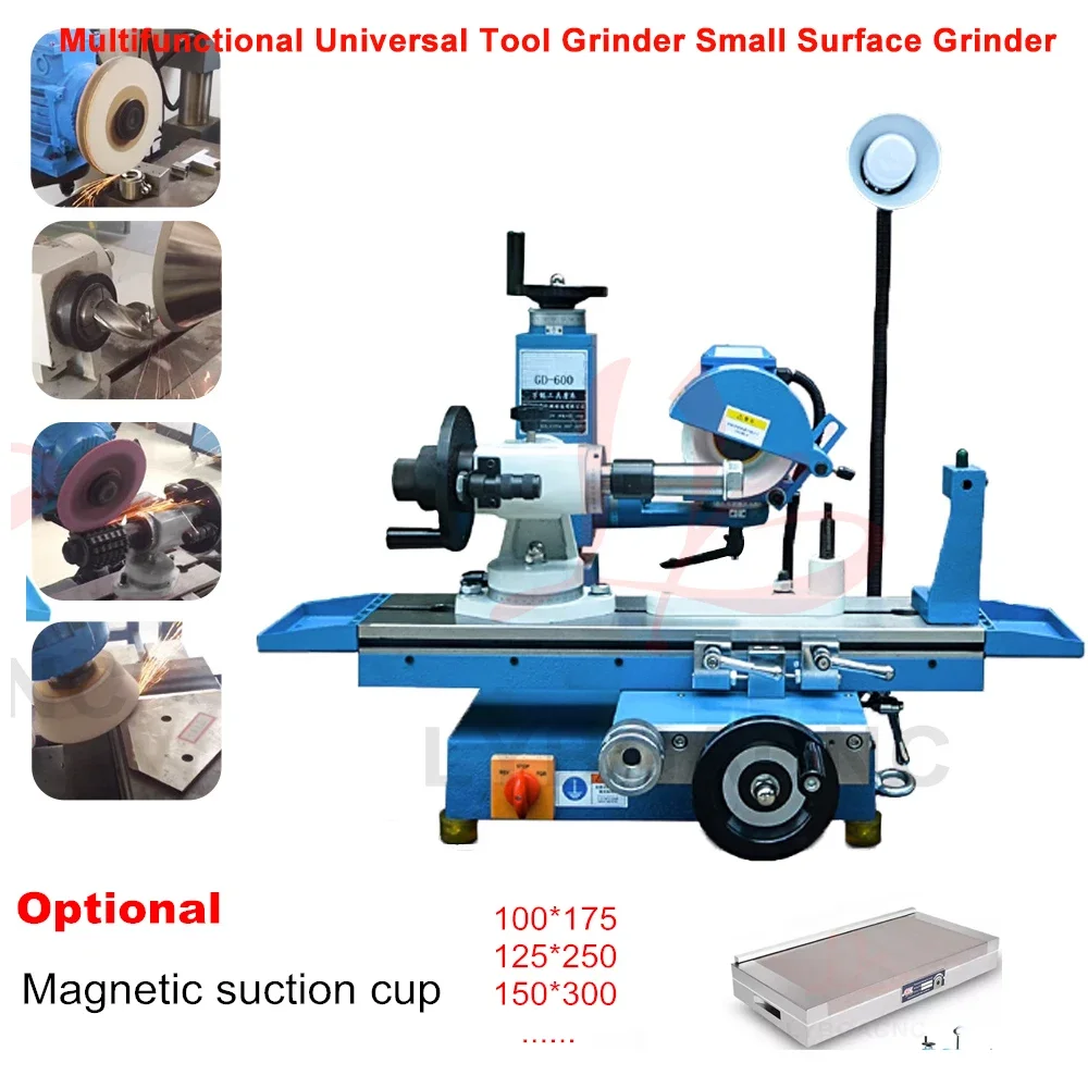 Universal  Angle Blade Grinder Tools Grinding Machine Small Surface Flat Grinding Drill Bit Optional Magnetic Suction Cup