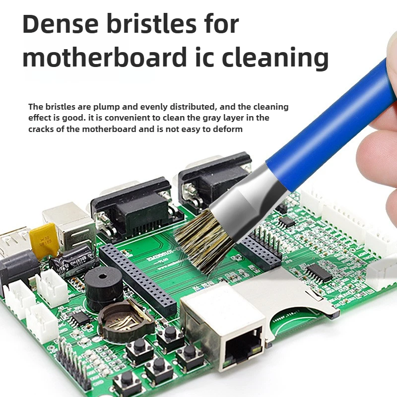 Anti-Static ESD Double Headed Brush Circuit Board Repair for IC Chip PCB Welding Mobile Phone/Computer Mainboard Cleaning