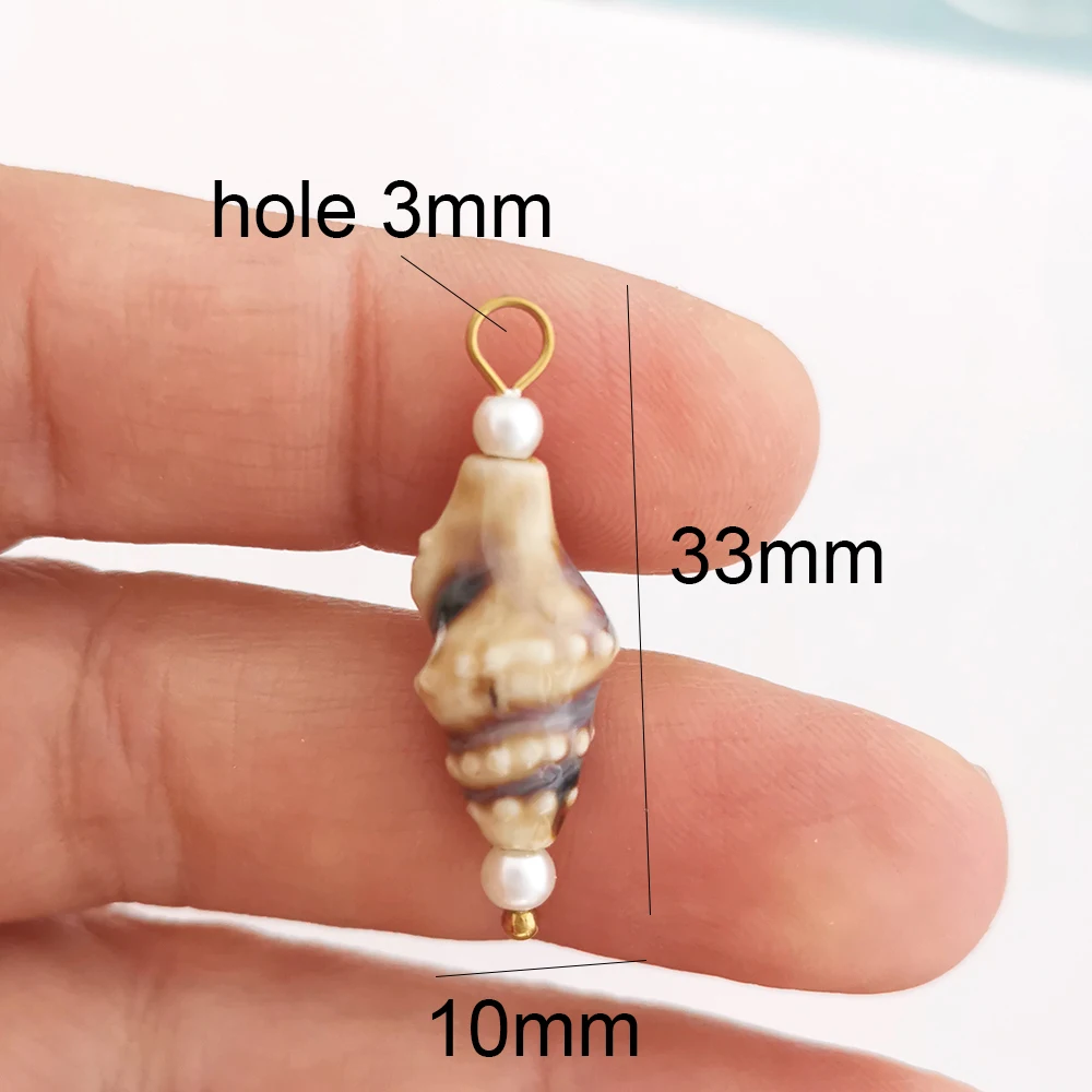 Ceramics Pendant Charm for DIY Jewelry Making