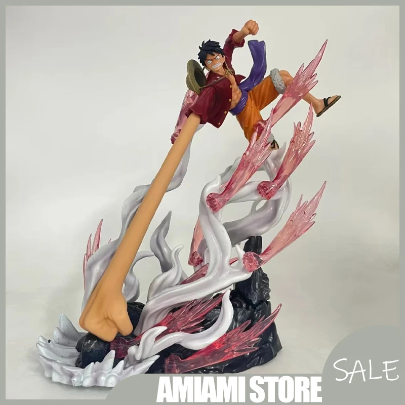 

30cm One Piece GK Long Arm Gatling Luffy Figure Enies Lobby Battle Version Premium Anime Collectible Decoration Birthday Gifts