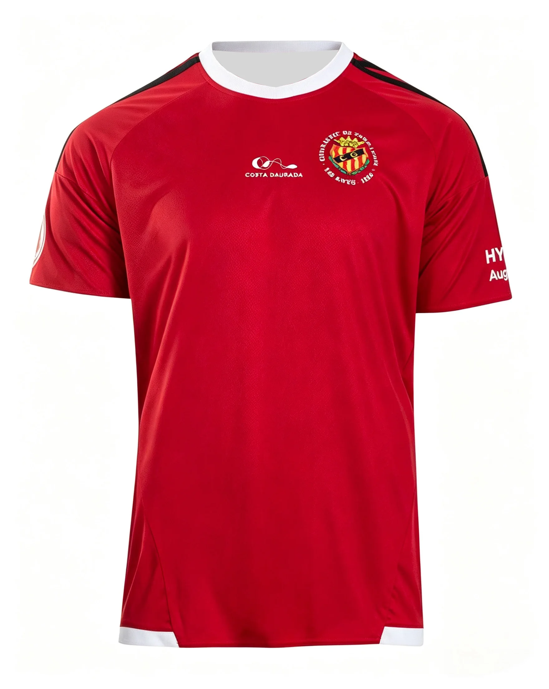 Gimnàstic de Tarragona 3D Printed Football Jersey Men Breathable Quick Drying Short Sleeved T-shirt Family Matching Clothing