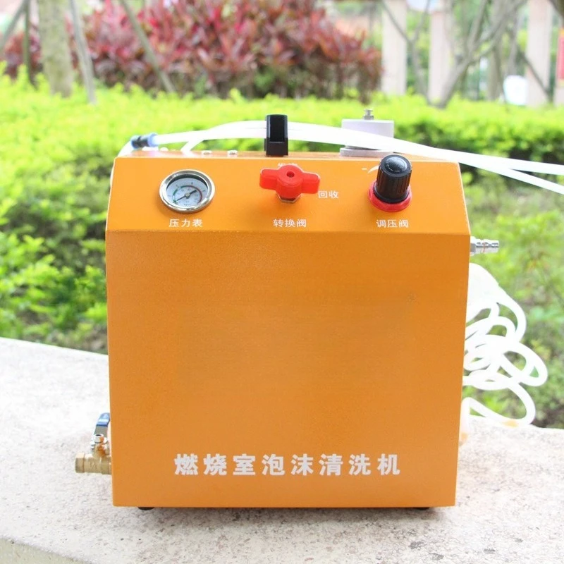 معدات إزالة الكربون الرغوي لغرفة الاحتراق للسيارات، آلة تنظيف تحديد الكربون الأسطوانية للغرفة، فعالة #4