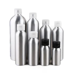 10Pc Aluminum Refilllable Bottle With Flip Cap Liquid Cosmetic Lotion Container Shampoo Bottle 30/50/60/80/100/120/150/200/250ml