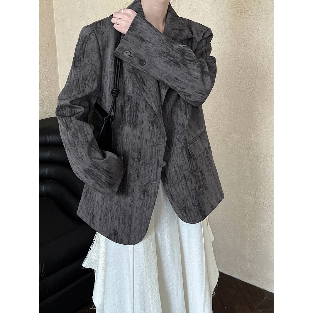 2024 donne autunno Blazer cappotto Turn Down Collar Fashion Design Blazer Feminino Casaco Feminino top per le donne vestiti