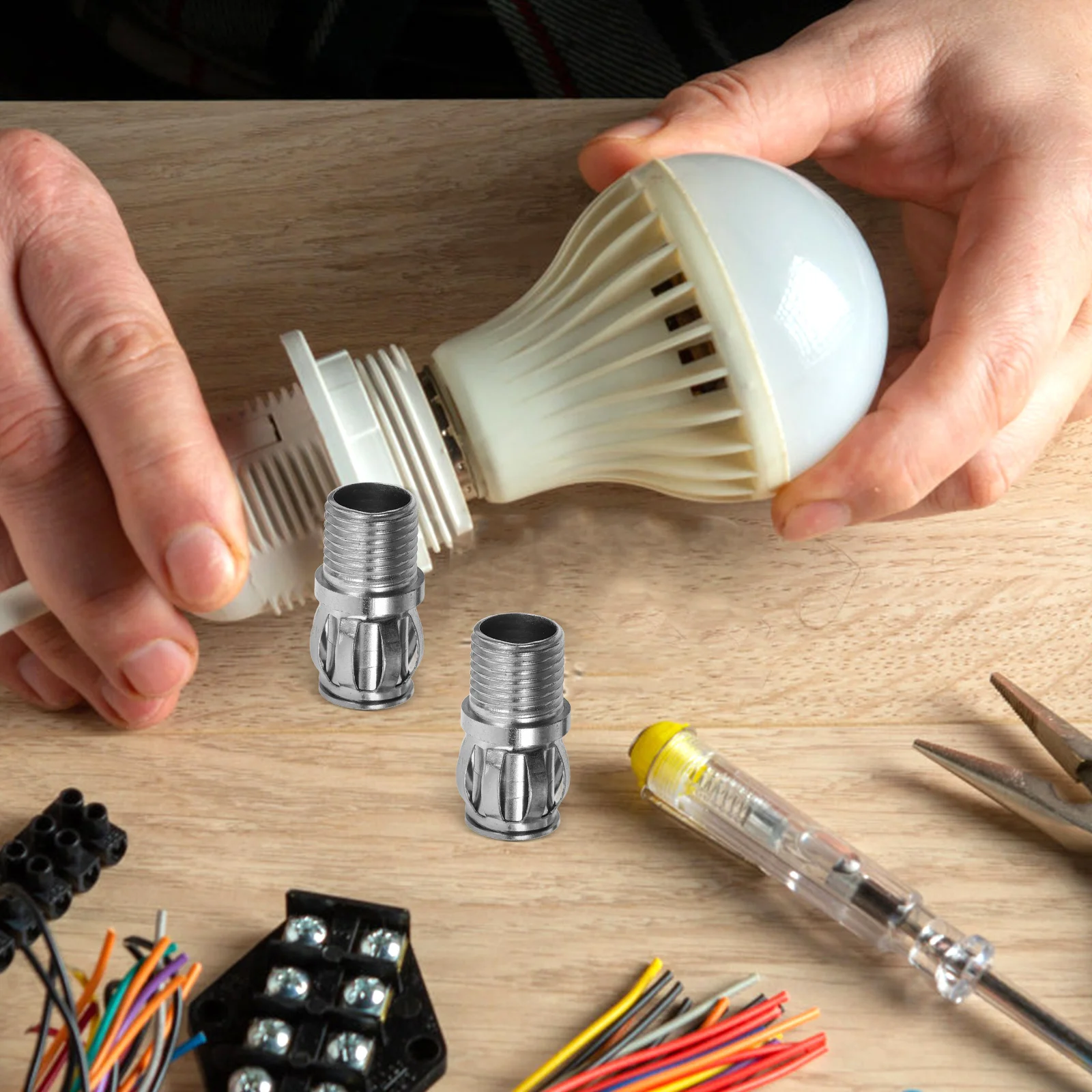 

10Pcs G4 Lamp Socket Holders M10 Threaded Metal Bulb Socket Fixing Clip Stable Fastener for Lamps G4 Lamp Hardware