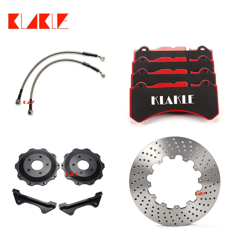 KLAKLE GT6 6 Big Pot Brake Caliper Kit 355*32MM Brake Disc Expand Disc 330*10MM 18 Inches Wheel For VW Polo