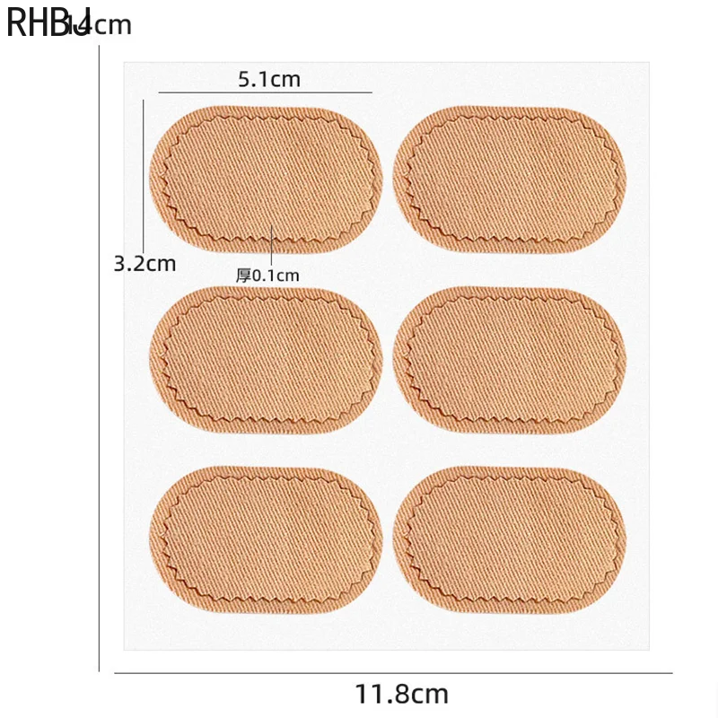 RHBJ 6/12pcs Special Stickers Toe Protector Chicken Eye Patch Invisible Patches Heel Protector Cushion Pad Toe Anti Wear Pasting