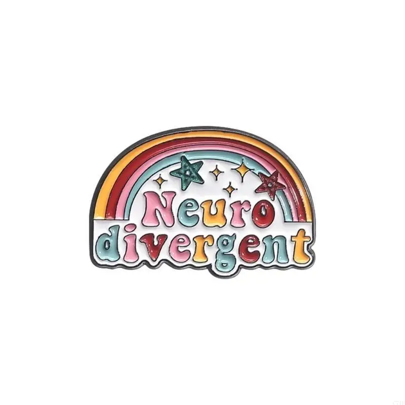 Stylish Rainbow Chili Brooch with Secure Pin Distinctive Lapel Pin Decoration Badge Jewelry for Party and Casual Attire